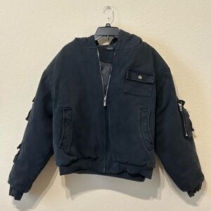 Men's Black Bomber Jacket